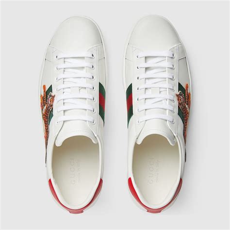 gucci ace shoes tiger|men's gucci shoes tiger.